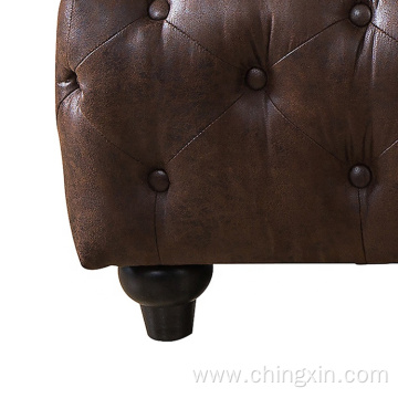 Tufted Chesterfield Ottoman Living Room Furniture